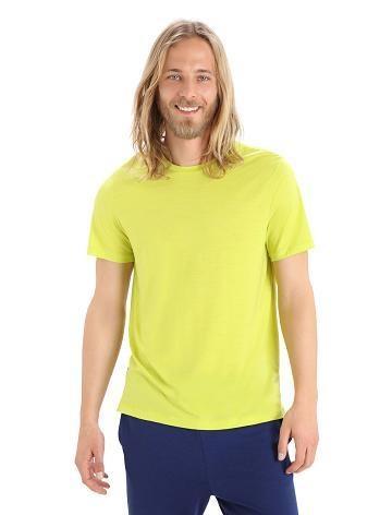 T Shirts Icebreaker Merino Sphere II Corta Sleeve Homme Jaune | FR 1151OKIR